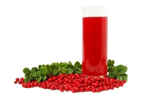 χυμός cranberry για προστατίτιδα